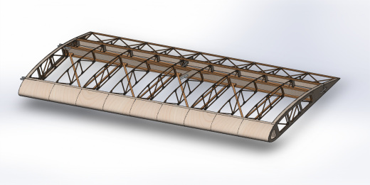 自制航模机翼结构3D图纸 Solidworks设计缩略图